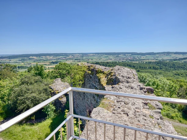 Ausblick von der Burgruine Frauenberg