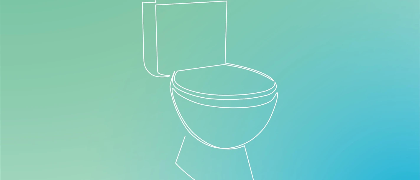Nette Toilette im Café Großartig