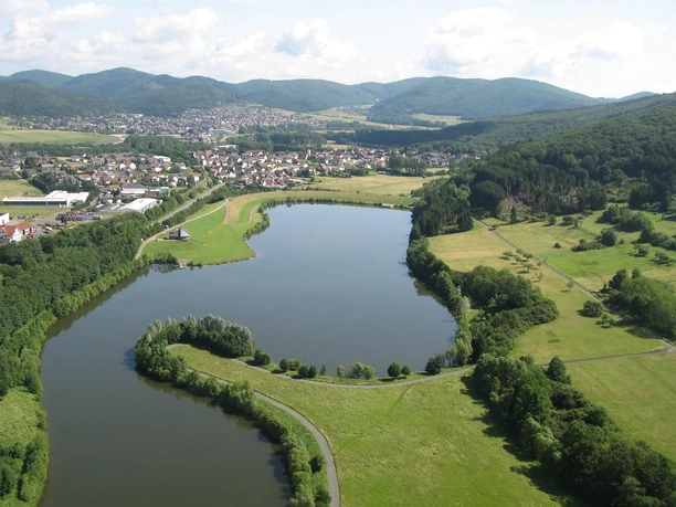 Luftbild Perfstausee Breidenstein