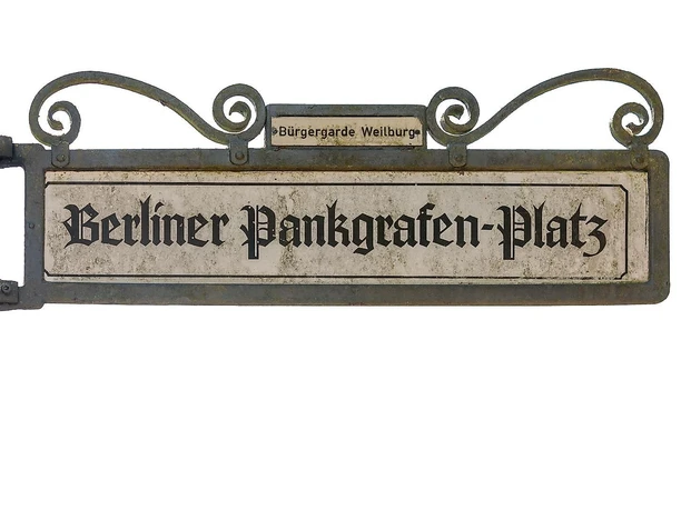 Schild Berliner Pankgrafen-Platz