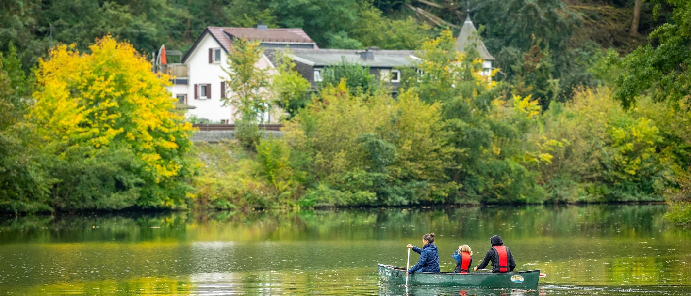 Kanufahren auf der Lahn