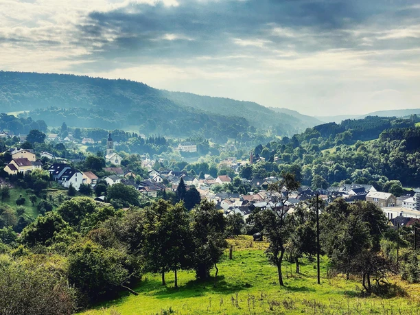 Blick auf Bollendorf von der Mariensäule