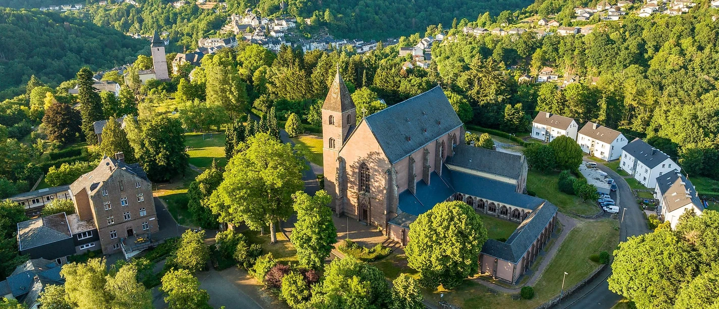 Luftaufnahme Stiftskirche Kyllburg