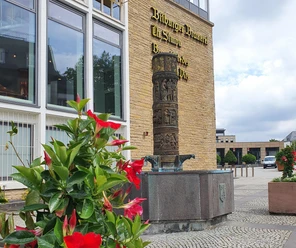 Bitburger Bierbrunnen vor der Erlebniswelt