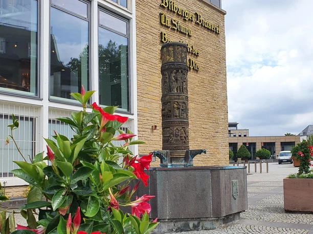 Bitburger Bierbrunnen vor der Erlebniswelt