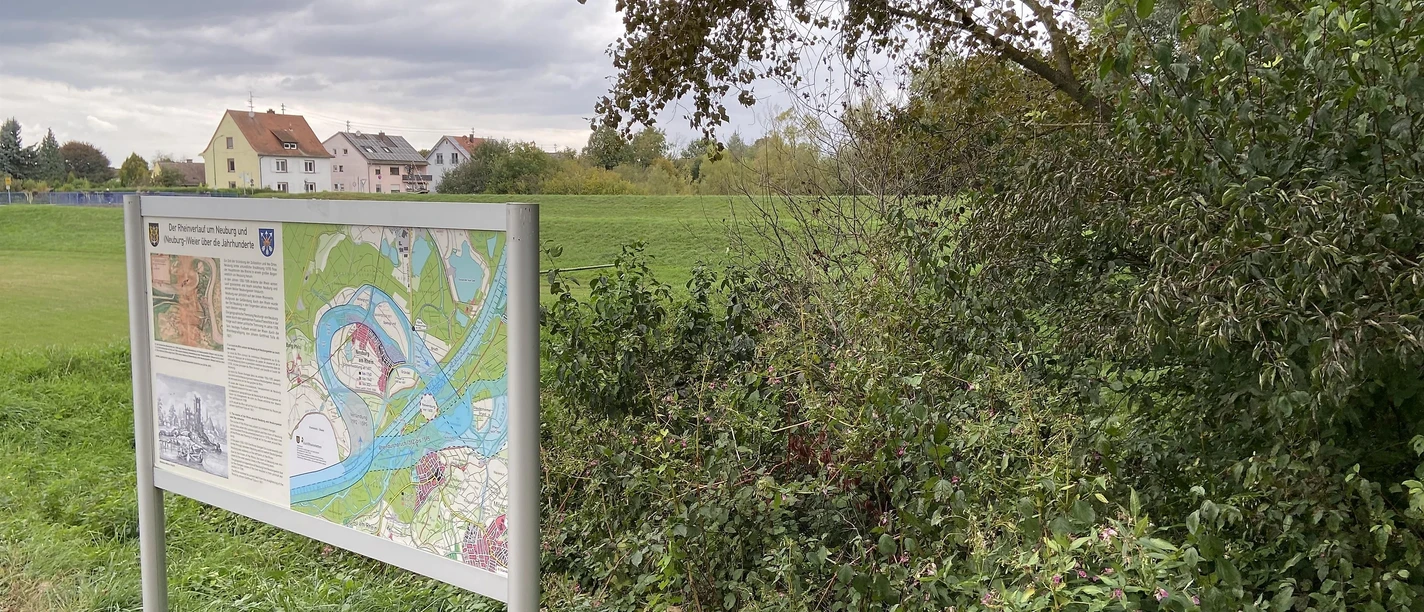Infotafel - Straße Rheinfähre