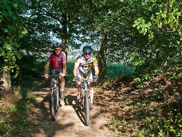 Auf dem MTB Trail im Sankt Wendeler Land