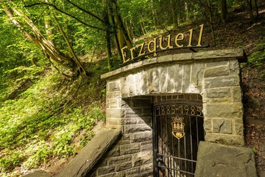 Erzquell-Stollen mitten im Giebelwald