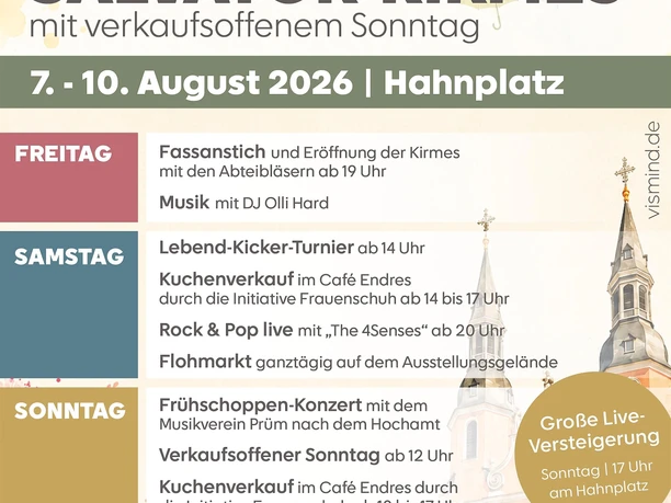 Plakat Prümer Salvator-Kirmes