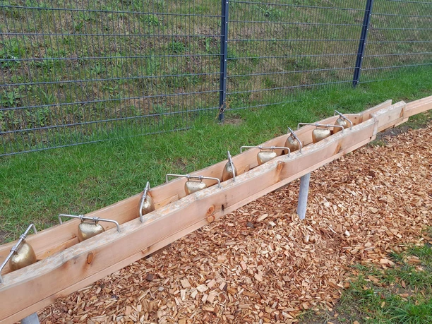 Holz Kugelbahn Rehe Teilstück
