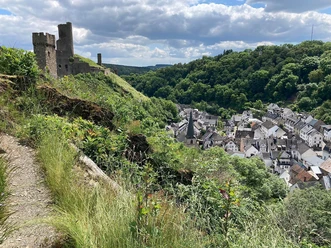 Blick auf Monreal und die Monrealer Burgen