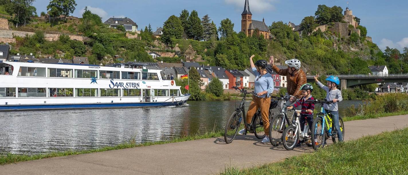 Kids-Tour am Saar-Radweg in Saarburg
