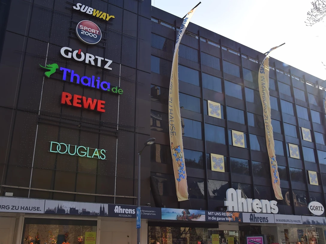 Kaufhaus Ahrens Marburg Außenansicht
