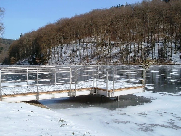 Stausee Wascheid im Winter Stausee Wascheid im Winter