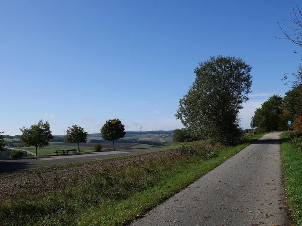 Radweg mit Aussicht