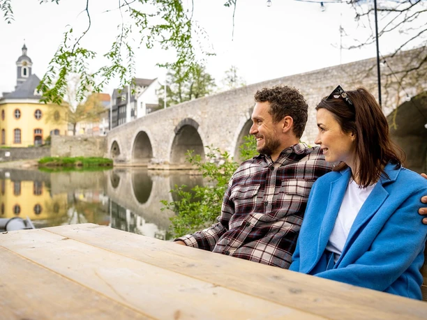 Touristen in der Colchester-Anlage