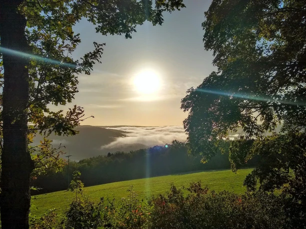 Eifel-Blick Jugendherberge Herbstnebel