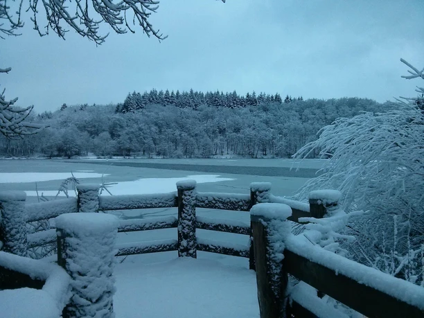 Holzmaar im Winter