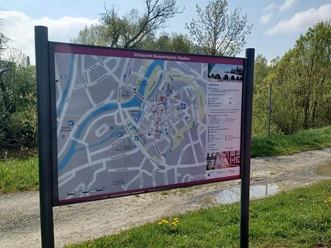 Infotafel für Busgruppen