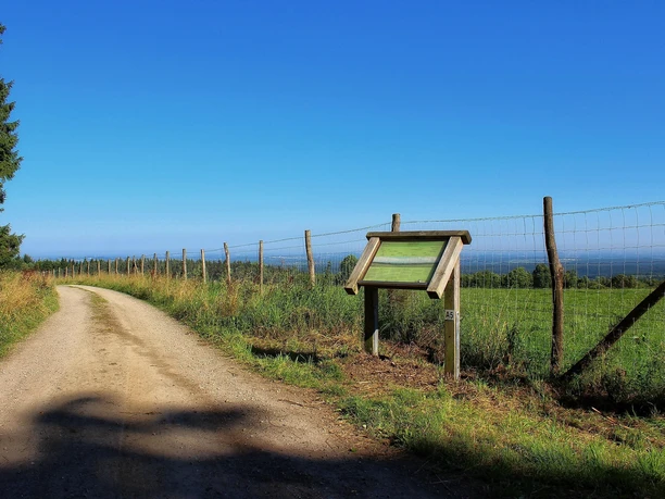 Eifel-Blick mit Infotafel