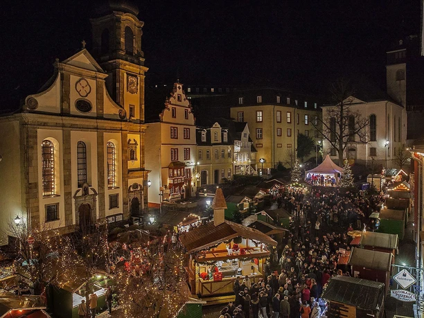 Weihnachtsmarkt von oben