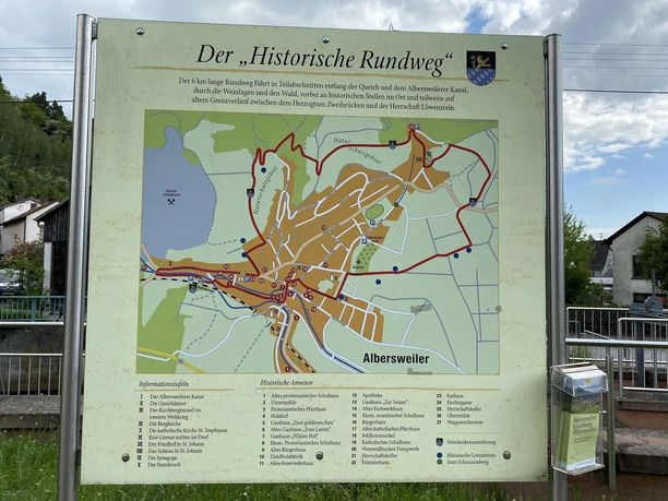 Starttafel historischer Rundweg