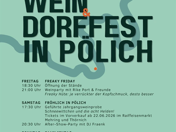 Plakat Wein- und Dorffest