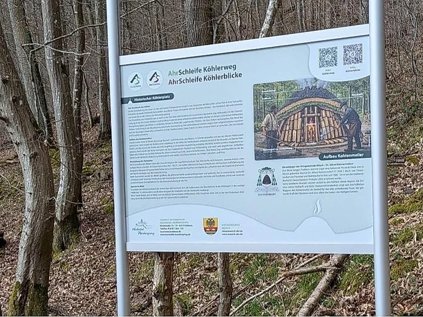 Infotafel am Historischen Köhlerplatz