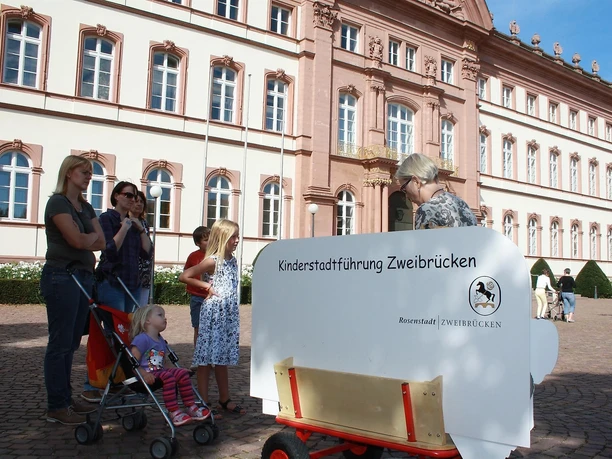 Kinderstadtführung Zweibrücken Bollerwagen
