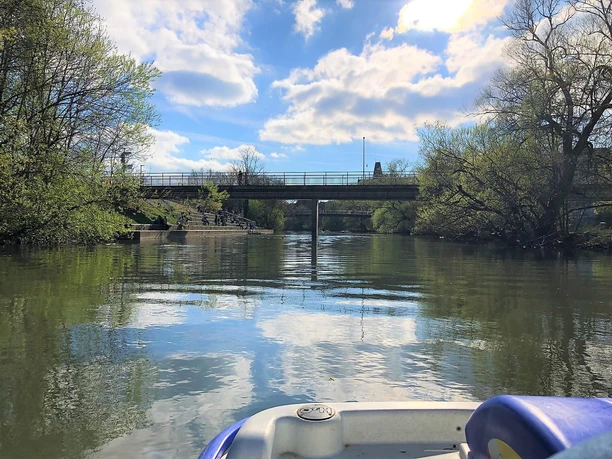 Tretboot fahren auf der Lahn