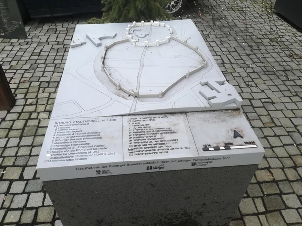 Stadmodell Bitburg weiß