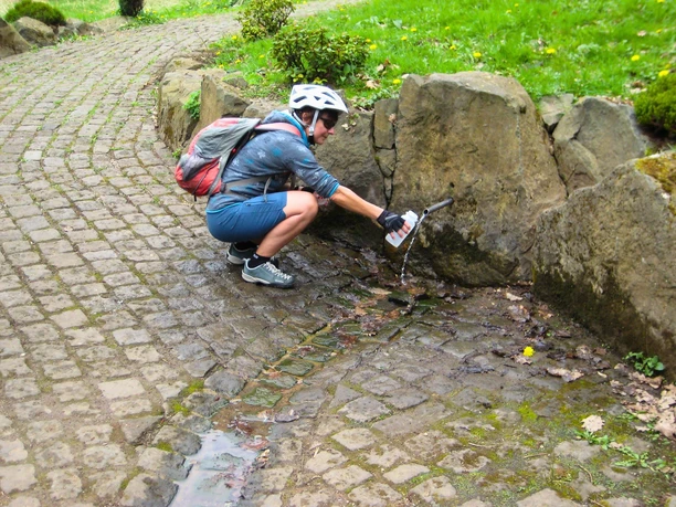 Radfahrer am Fischbachdrees