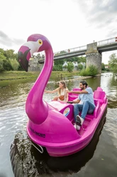 Mit dem Flamingo auf großer Fahrt