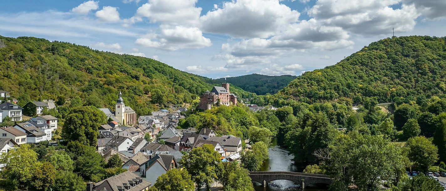 Blick auf Heimbach