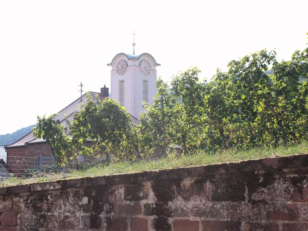 Blick auf die Kirche...