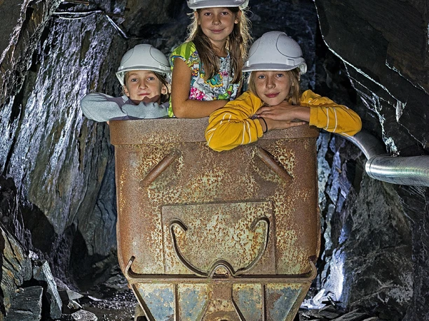 Spaß im Bergwerk