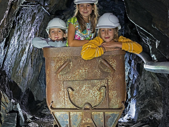 Spaß im Bergwerk