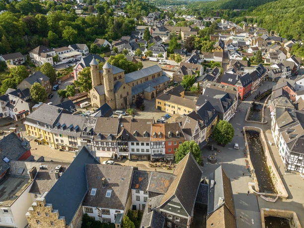 Blick auf historischen Stadtkern Bad Münstereifel