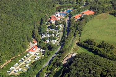Luftaufnahme Camping In der Enz