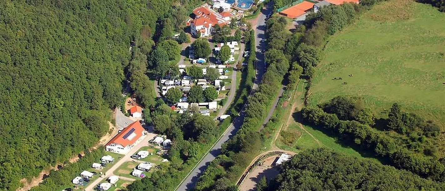 Luftaufnahme Camping In der Enz