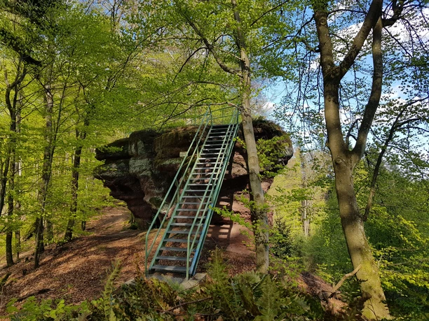 Aussichtspunkt Hoher Fels auf dem Schmalen Kopf nahe Leimen-Röderhof