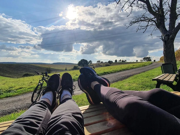 Relaxen am Radweg