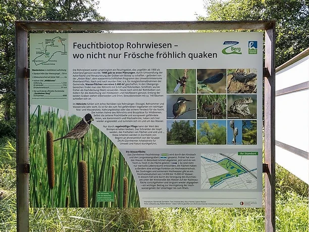 Infotafel "Biotop Rohrwiesen"