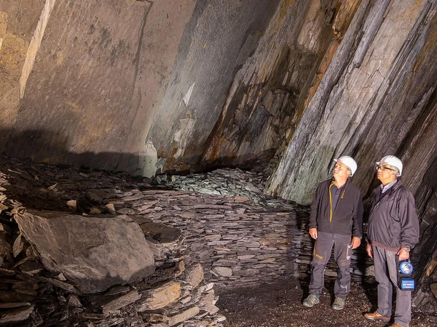 Schieferstollen Wilhelmslust, Abbauhalle