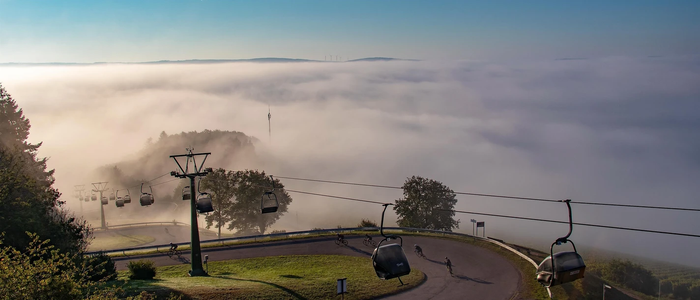 Panoramaweg an der Sesselbahn Saarburg