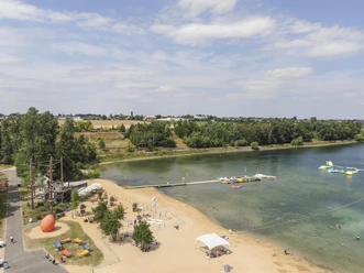 Badestrand und Bootsverleih im Seepark Zülpich
