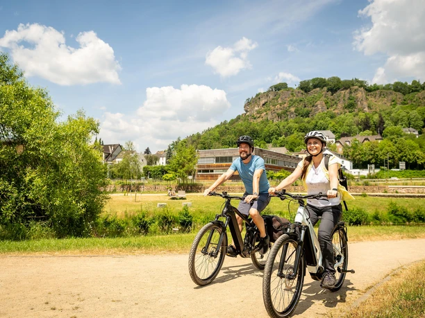 Radfahren im Kurpark Gerolstein