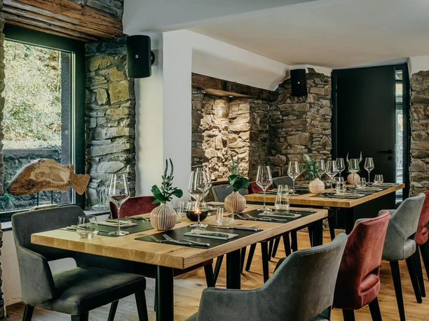Gedeckter Tisch im Landgasthof Hammesmühle
