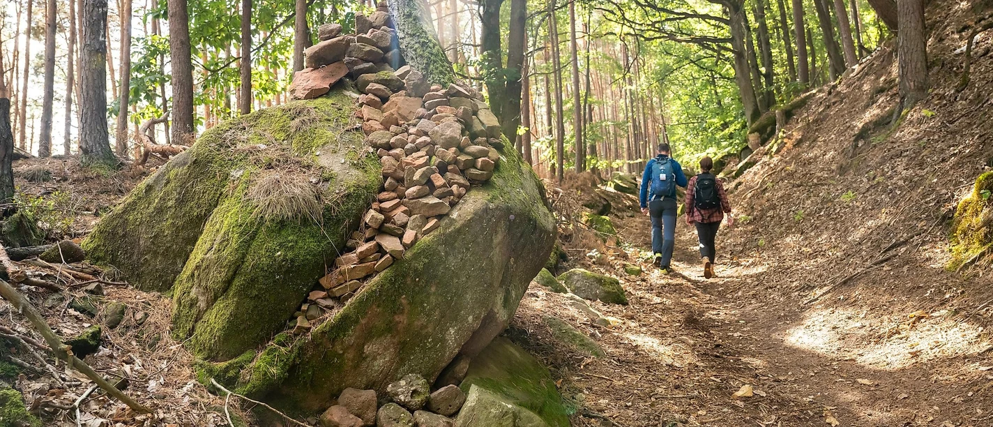 Wer hier einen Stein einwirft, soll reich werden