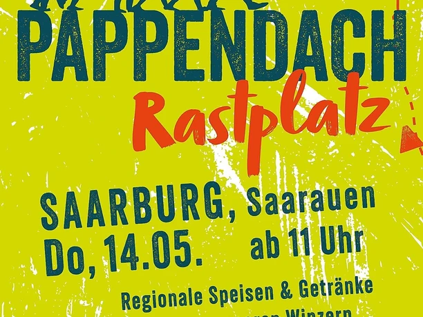 Plakat Pappendach in Saarburg